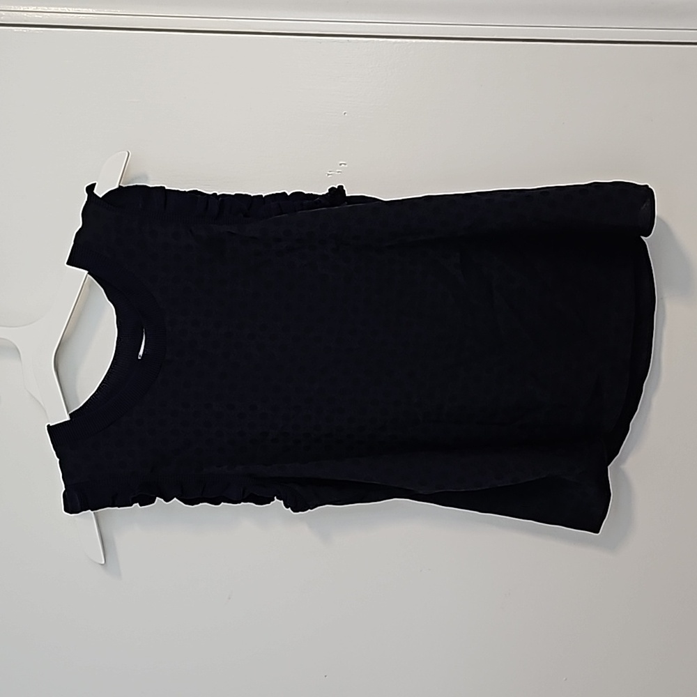 Sleeveless polka dot top